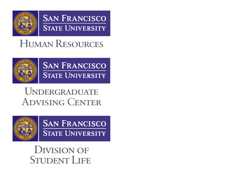 SF State logo primary sub-branding