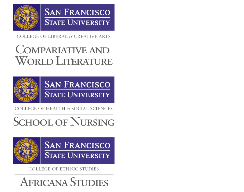 SF State logo secondary sub-branding